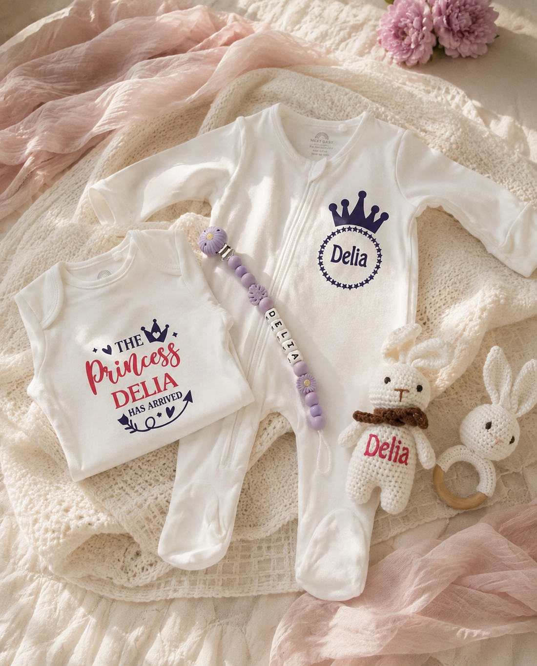 Cutie cadou nou-născut personalizată - jucării și echipamente pentru copii - daruri de botez - Artynos.ro