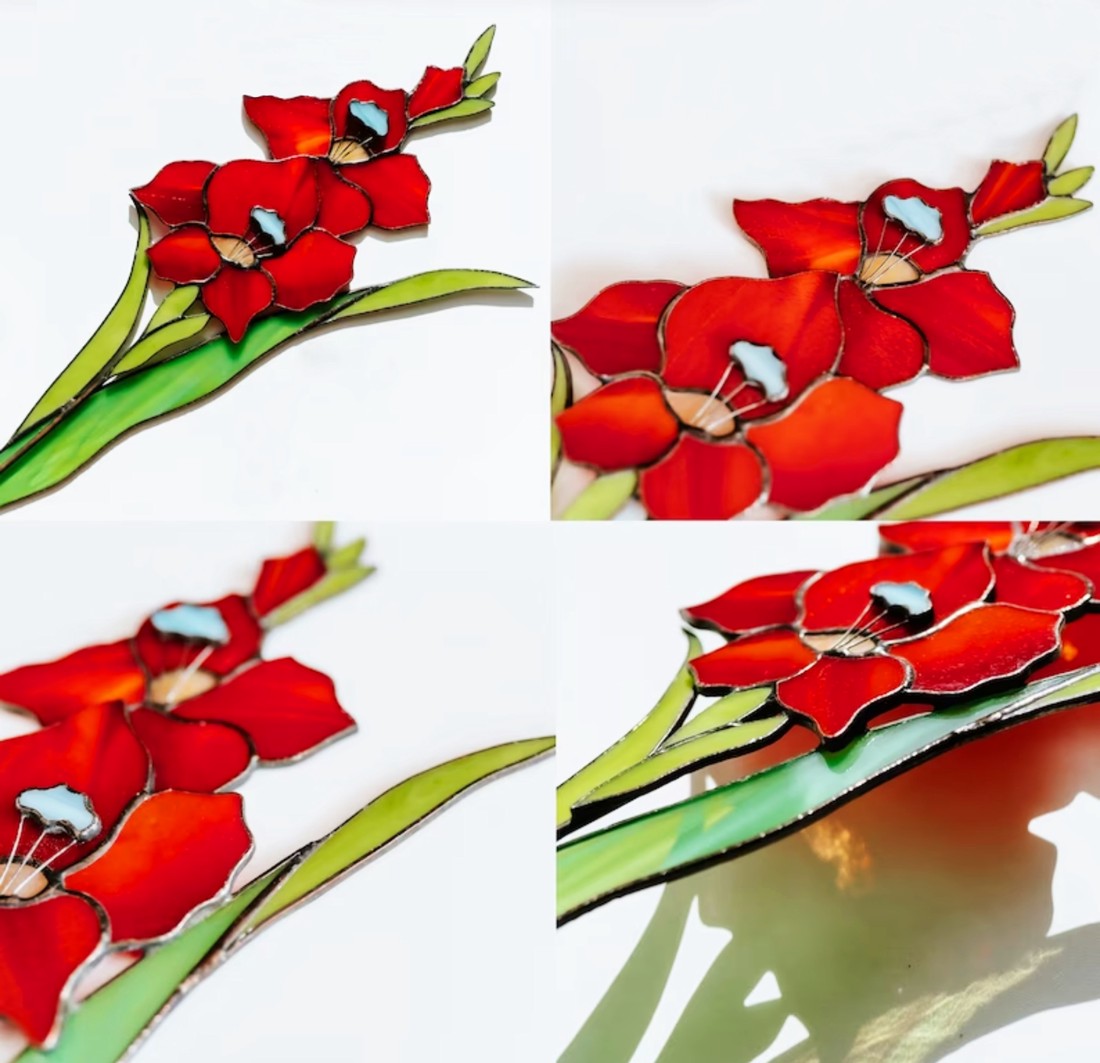 Decor de masă cu flori de sabie - - Artynos.ro Decor de masă cu flori de sabie - - Artynos.ro