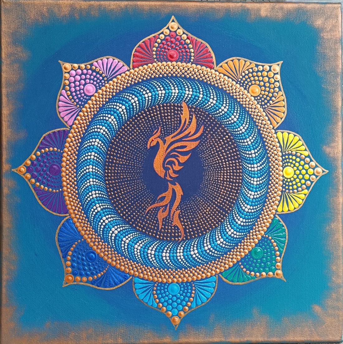 Phoenix pasăre punctat mandala - - Artynos.ro Phoenix pasăre punctat mandala - - Artynos.ro