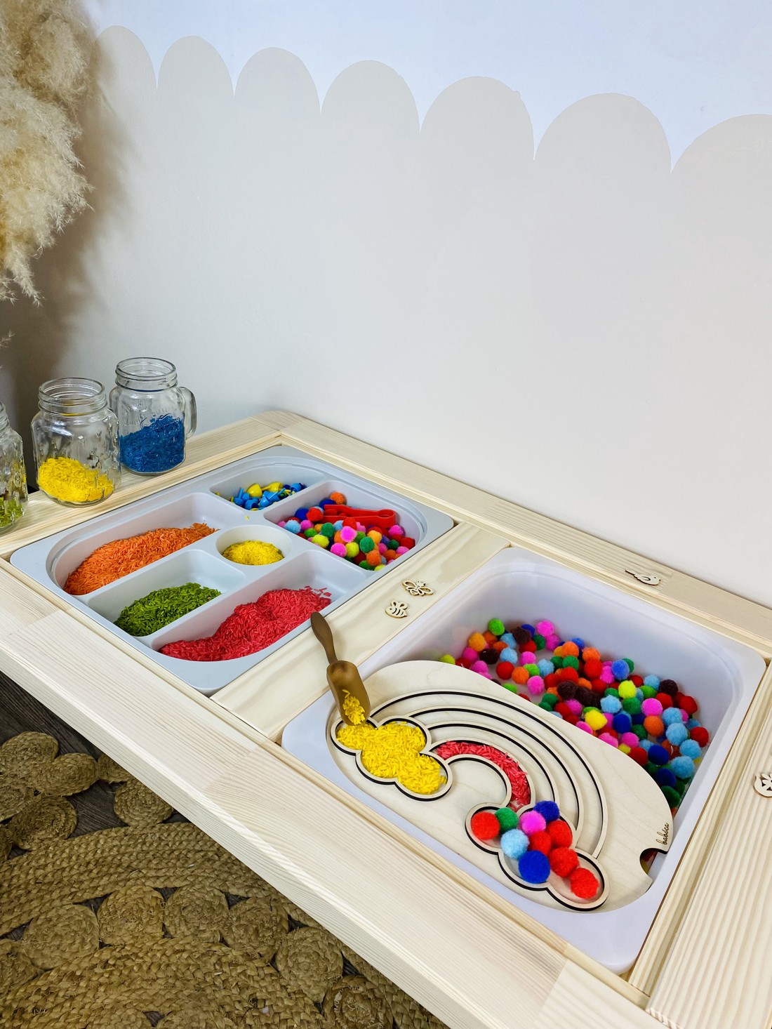 Placă de dezvoltare creativă fără senzori - colorare curcubeu - - Artynos.ro Placă de dezvoltare creativă fără senzori - colorare curcubeu - - Artynos.ro