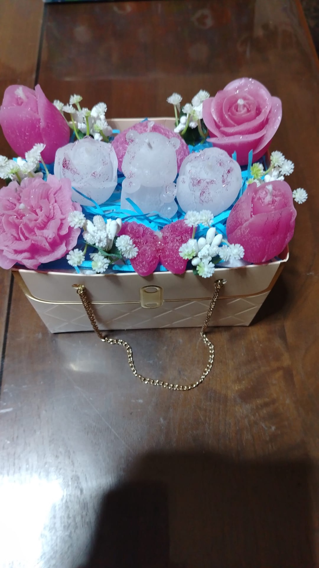 Geanta roz - casă & stil de viață - lumânări, parfumuri, arome - ceară parfumată - Artynos.ro