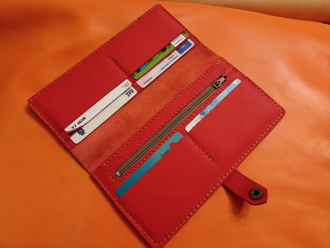 Portofel dama din piele naturala pictat sau gravat LASER - genți și portofele - portofele, huse, suporturi - portofele - portofele damă - Artynos.ro