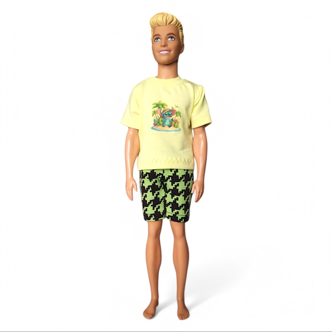 Tricou pentru băieți, tricou Ken, cu model Stitch � îmbrăcăminte pentru păpuși de tip Barbie (f007ss) - jucării și echipamente pentru copii - jucării și accesorii pentru copii - haine de barbie - Artynos.ro