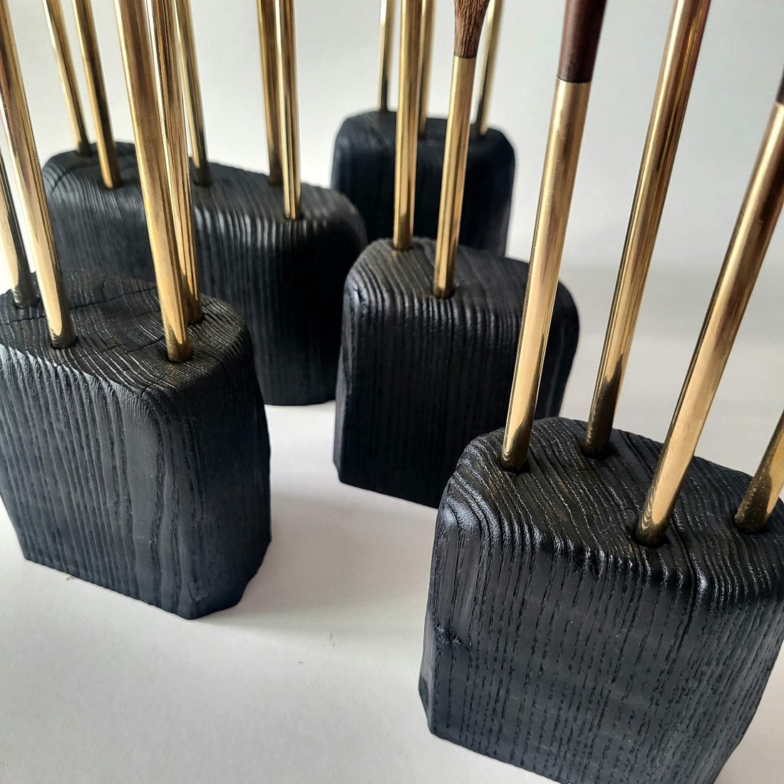 Lingurita din lemn cu coada de alama - casă & stil de viață - echipamente de bucătărie - accesorii de servire - linguri și furculițe artizanale - Artynos.ro