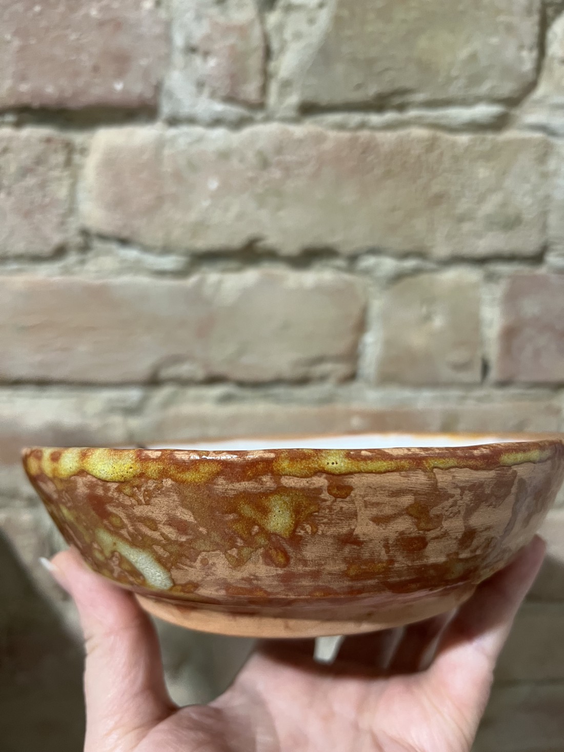 Farfurie ceramică pictată manual - peisaj oriental (17 cm) -  - Artynos.ro