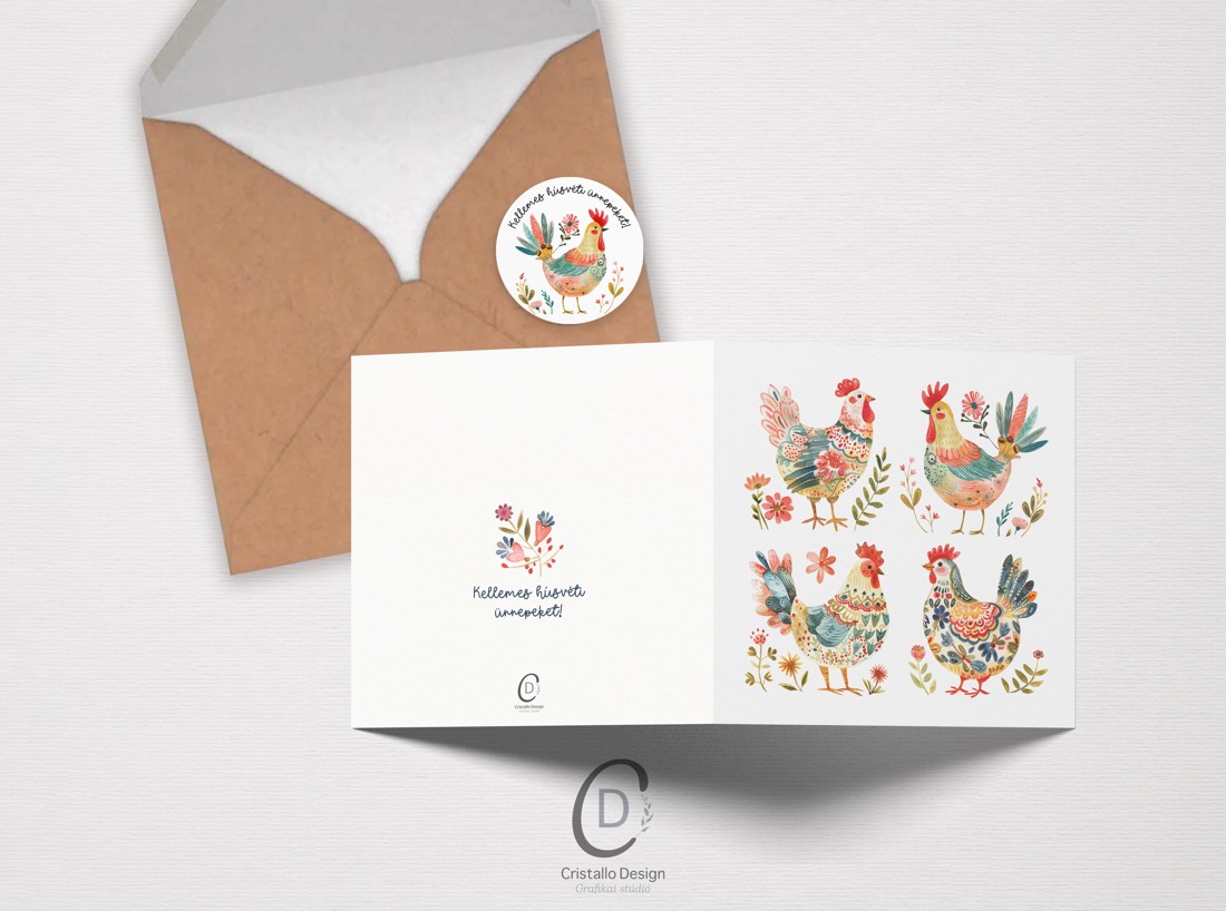 Carte poștală de Paște, carte de felicitare cocoș, carte cadou în stil popular - - Artynos.ro Carte poștală de Paște, carte de felicitare cocoș, carte cadou în stil popular - - Artynos.ro