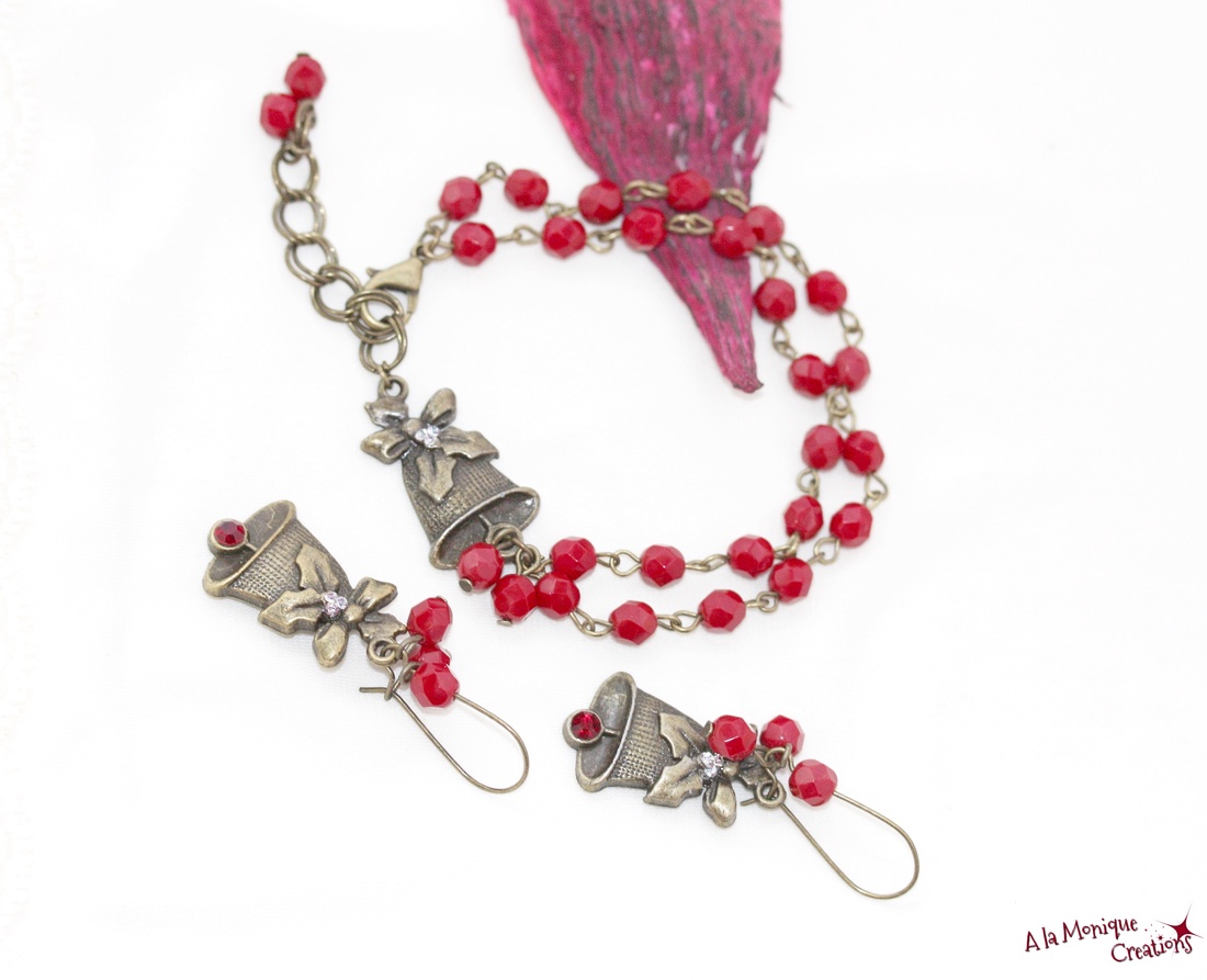 Cercei cu cristale si clopotel - bijuterii - cercei - cercei lungi - Artynos.ro