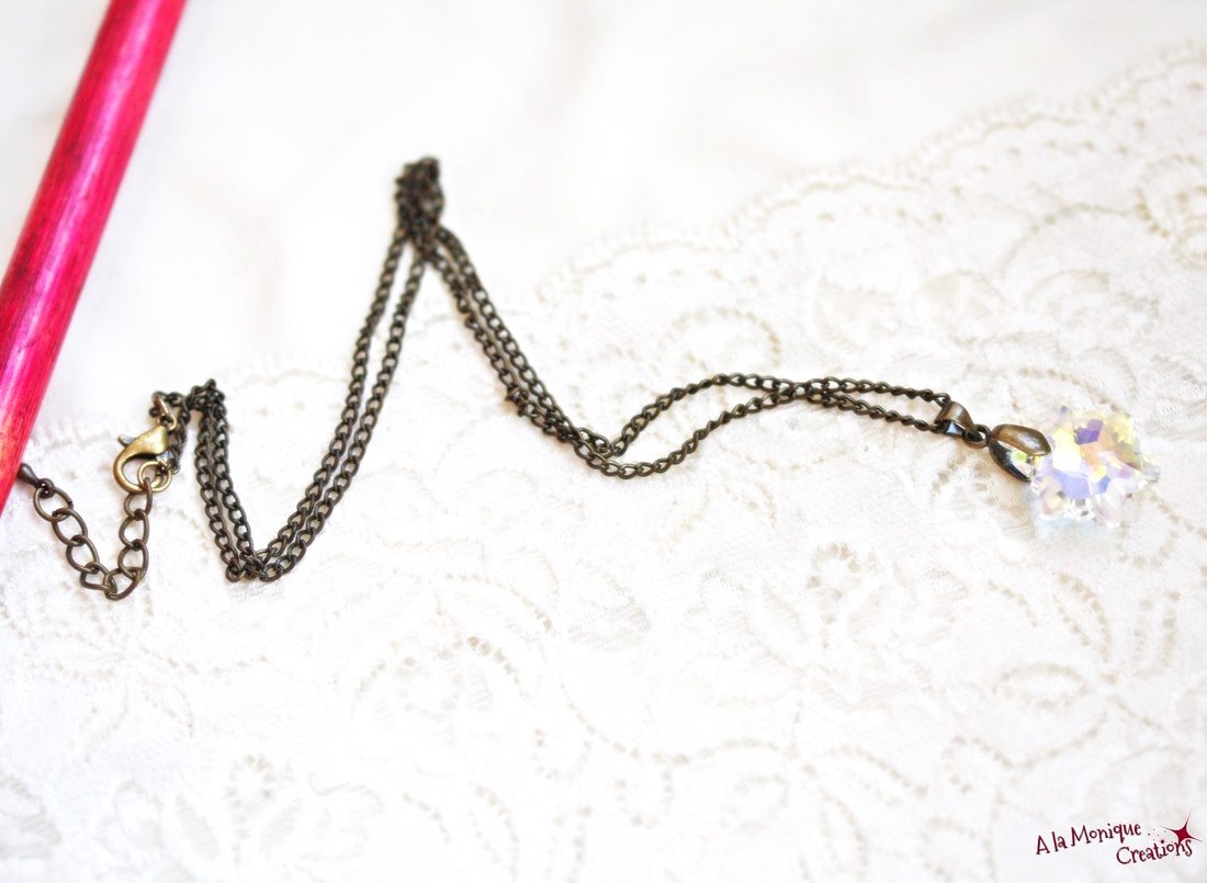 Colier fulg de zapada - bijuterii - coliere - coliere cu pandative - Artynos.ro