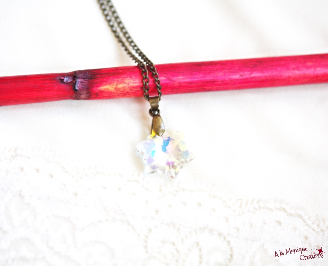 Colier fulg de zapada - bijuterii - coliere - coliere cu pandative - Artynos.ro