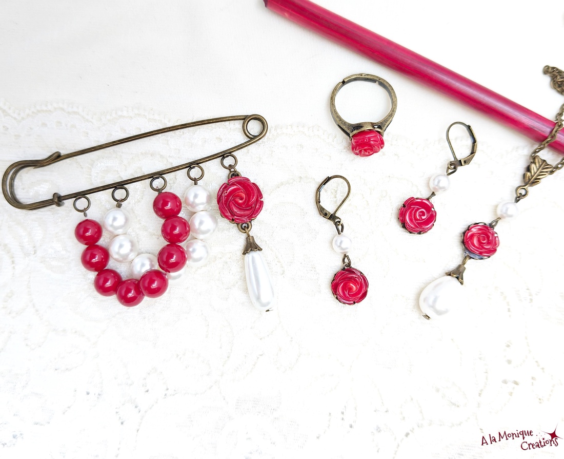 Inel cu trandafir de coral rosu - bijuterii - inele - inele cu pietre semiprețioase - Artynos.ro