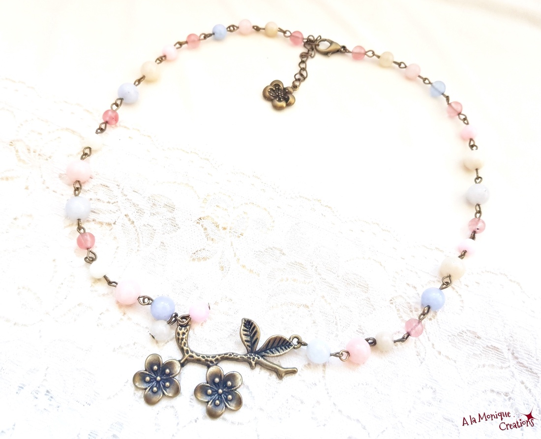 Colier cu cuart pastel - bijuterii - coliere - coliere din pietre semiprețioase - Artynos.ro