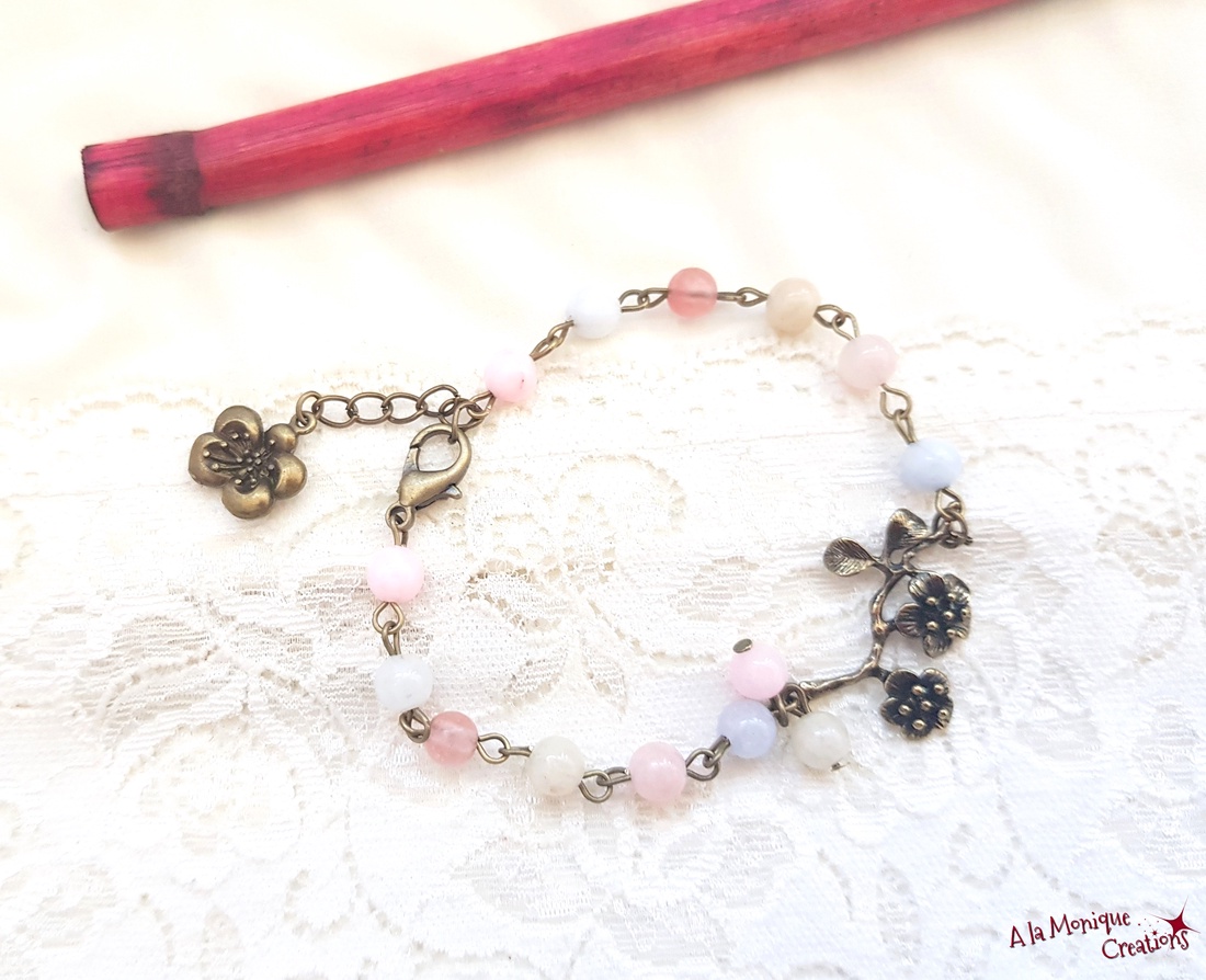 Bratara cu cuart pastel - bijuterii - brățări - brățări din pietre semiprețioase - Artynos.ro