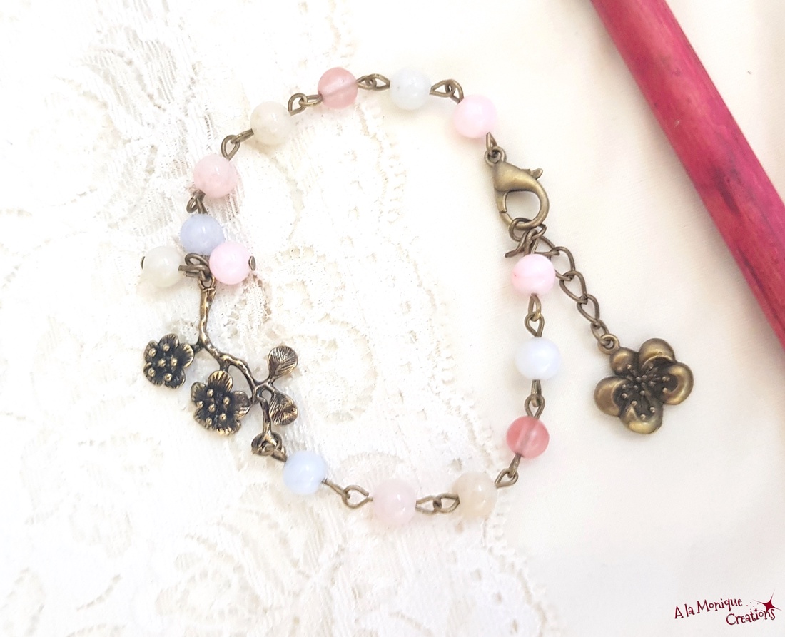 Bratara cu cuart pastel - bijuterii - brățări - brățări din pietre semiprețioase - Artynos.ro