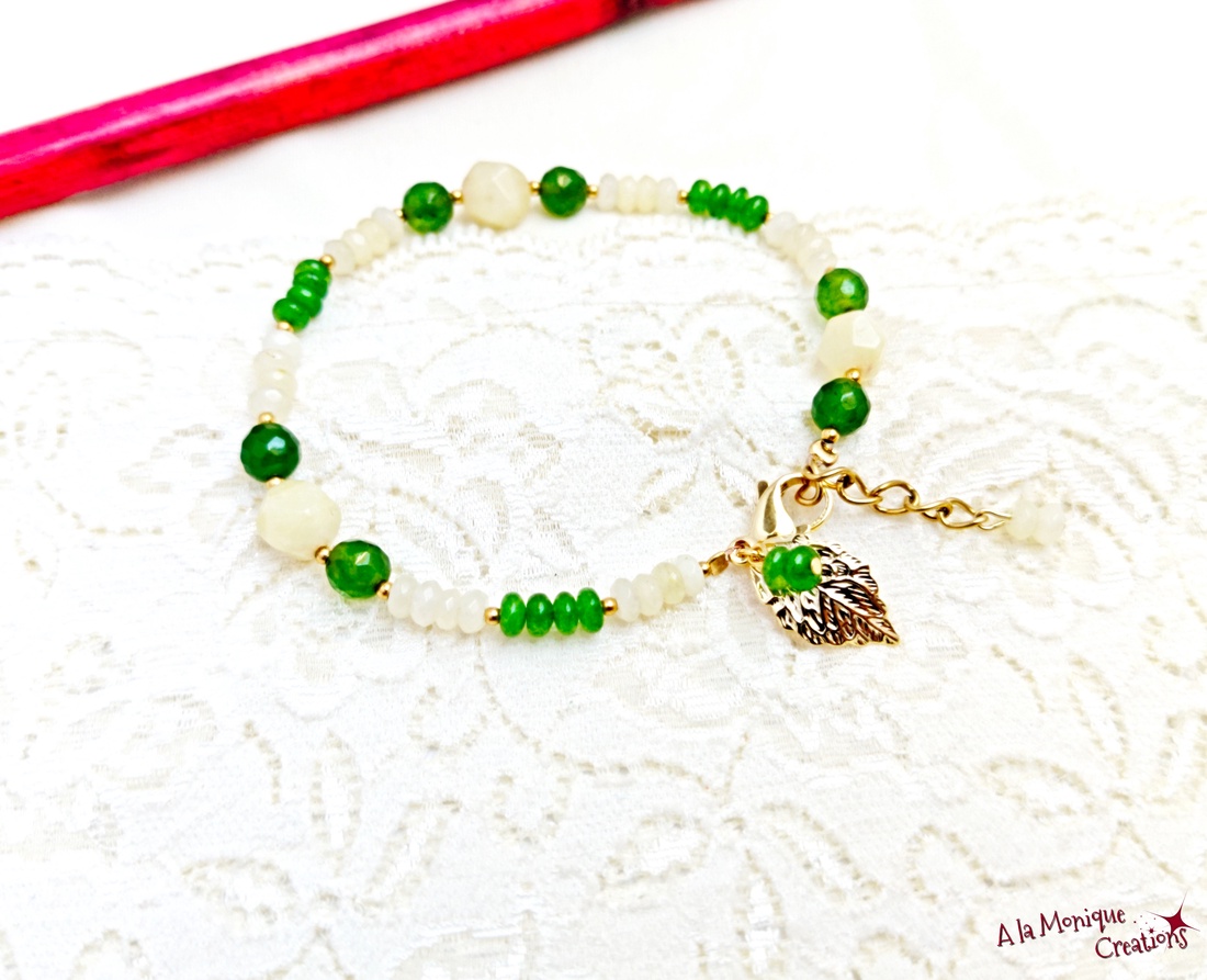 Bratara cu cuart si jad galben si verde - bijuterii - brățări - brățări din pietre semiprețioase - Artynos.ro