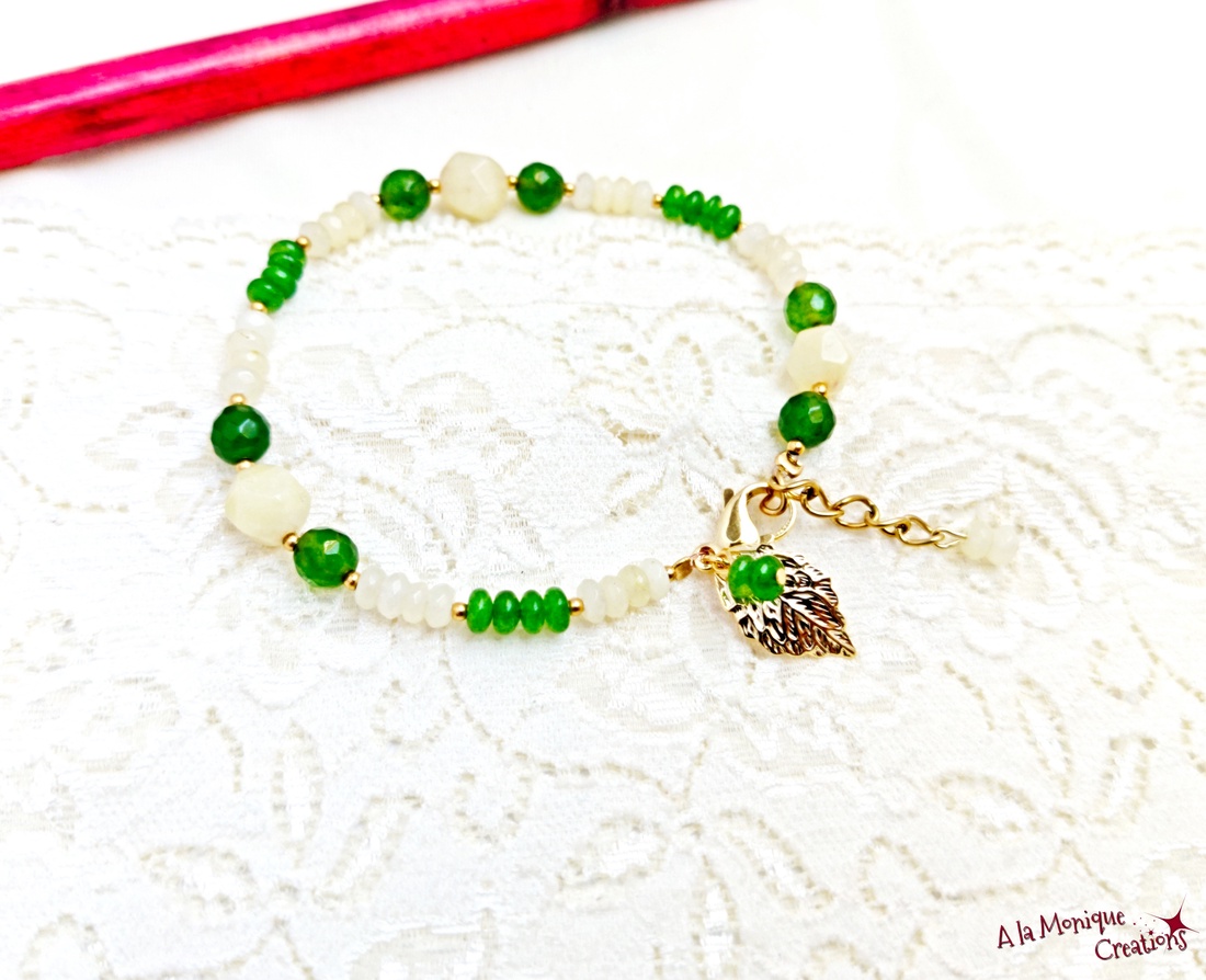 Bratara cu cuart si jad galben si verde - bijuterii - brățări - brățări din pietre semiprețioase - Artynos.ro