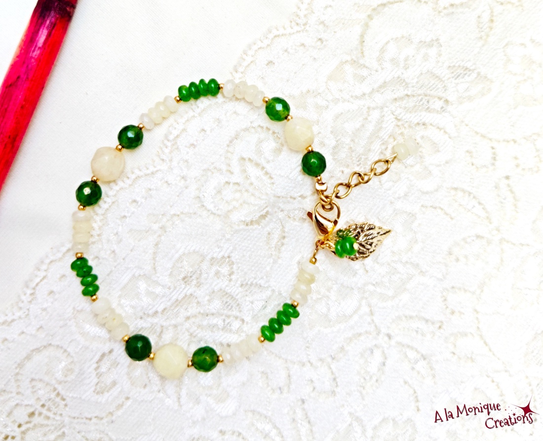 Bratara cu cuart si jad galben si verde - bijuterii - brățări - brățări din pietre semiprețioase - Artynos.ro