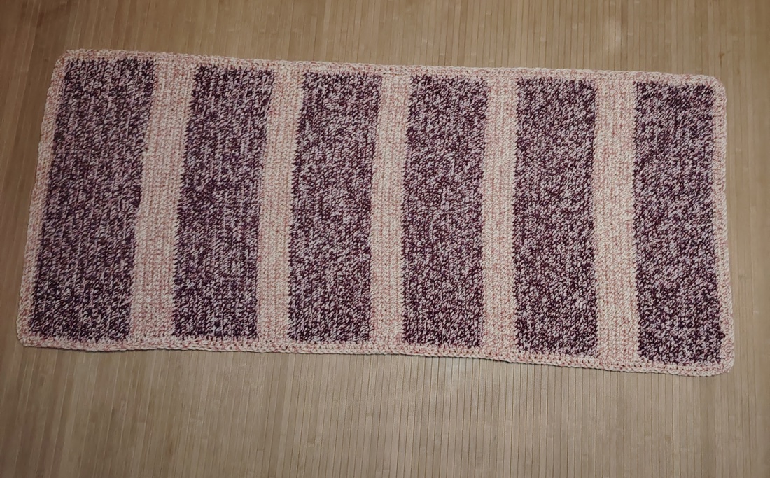 Covor lucrat manual  - accessorii și unelte - mercerie - fire, ață de croșetat - ghem de lână - Artynos.ro