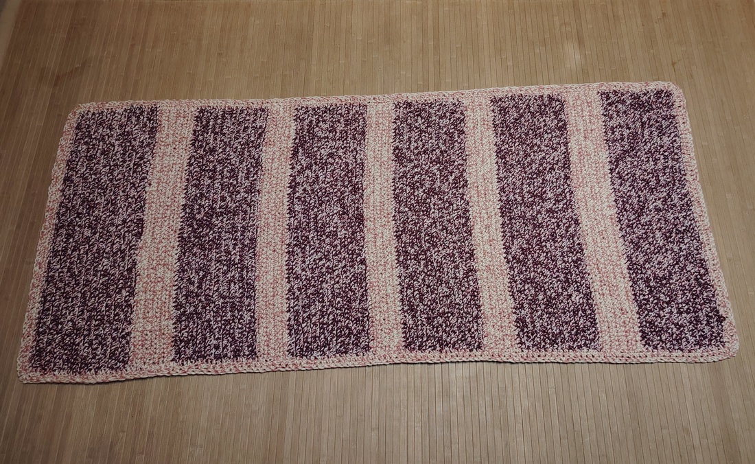 Covor lucrat manual  - accessorii și unelte - mercerie - fire, ață de croșetat - ghem de lână - Artynos.ro