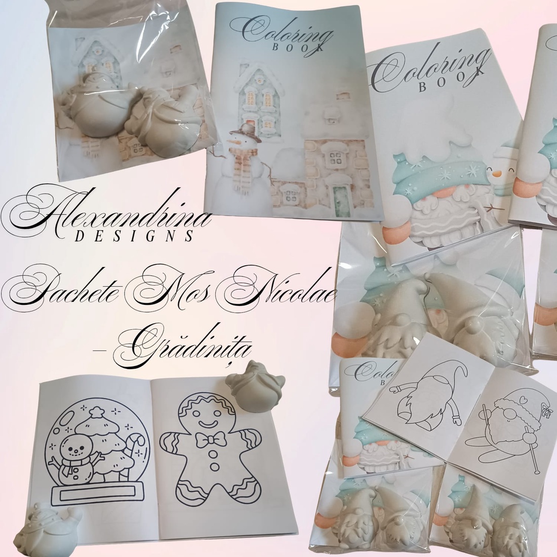 Pachet Mos Nicolae Gradinita - Set 25 - crăciun - cadouri de moș crăciun - cadouri de moș crăciun - Artynos.ro
