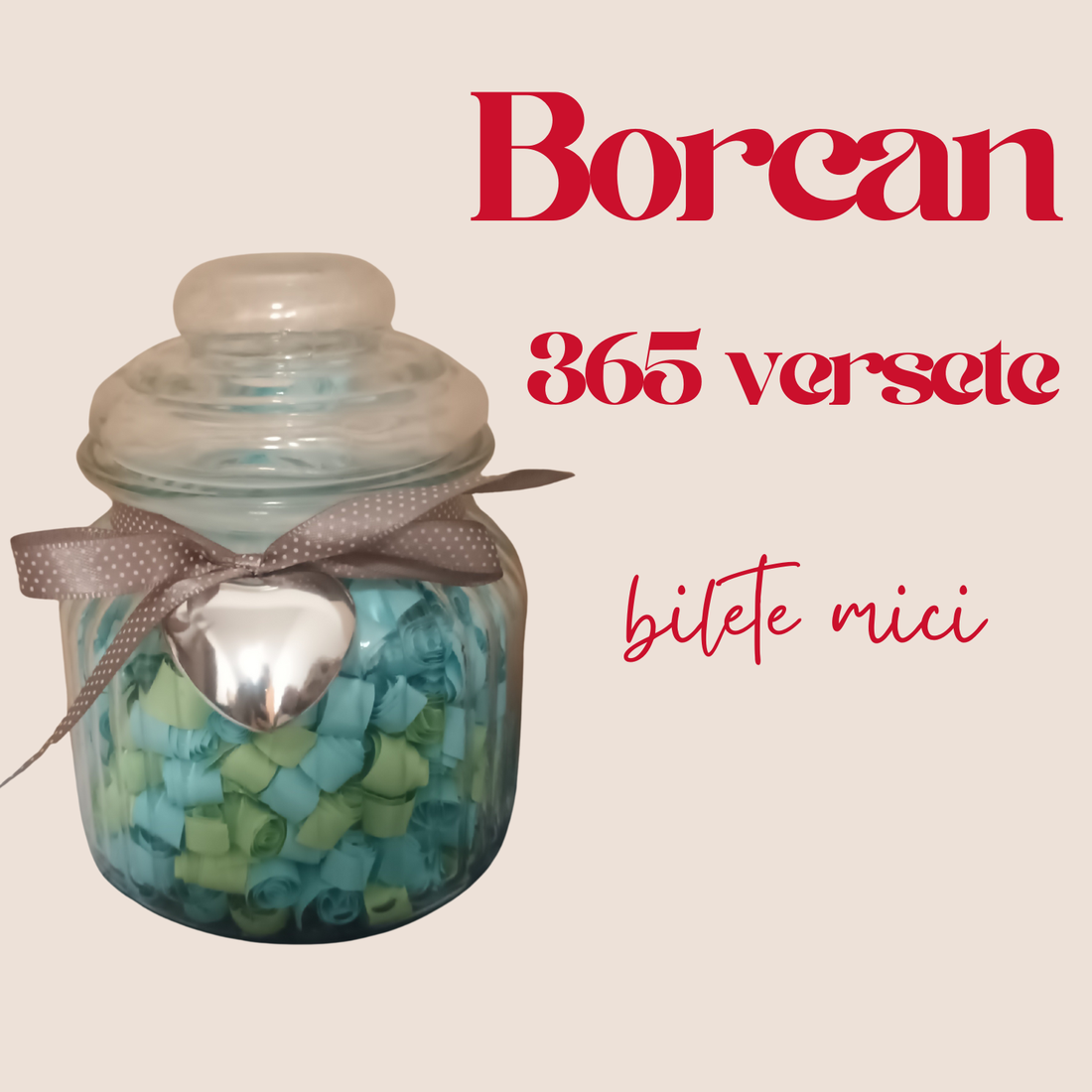 Borcan cu 365 versete biblice � cadou crestin pentru un an întreg - casă & stil de viață - set de cadou - Artynos.ro