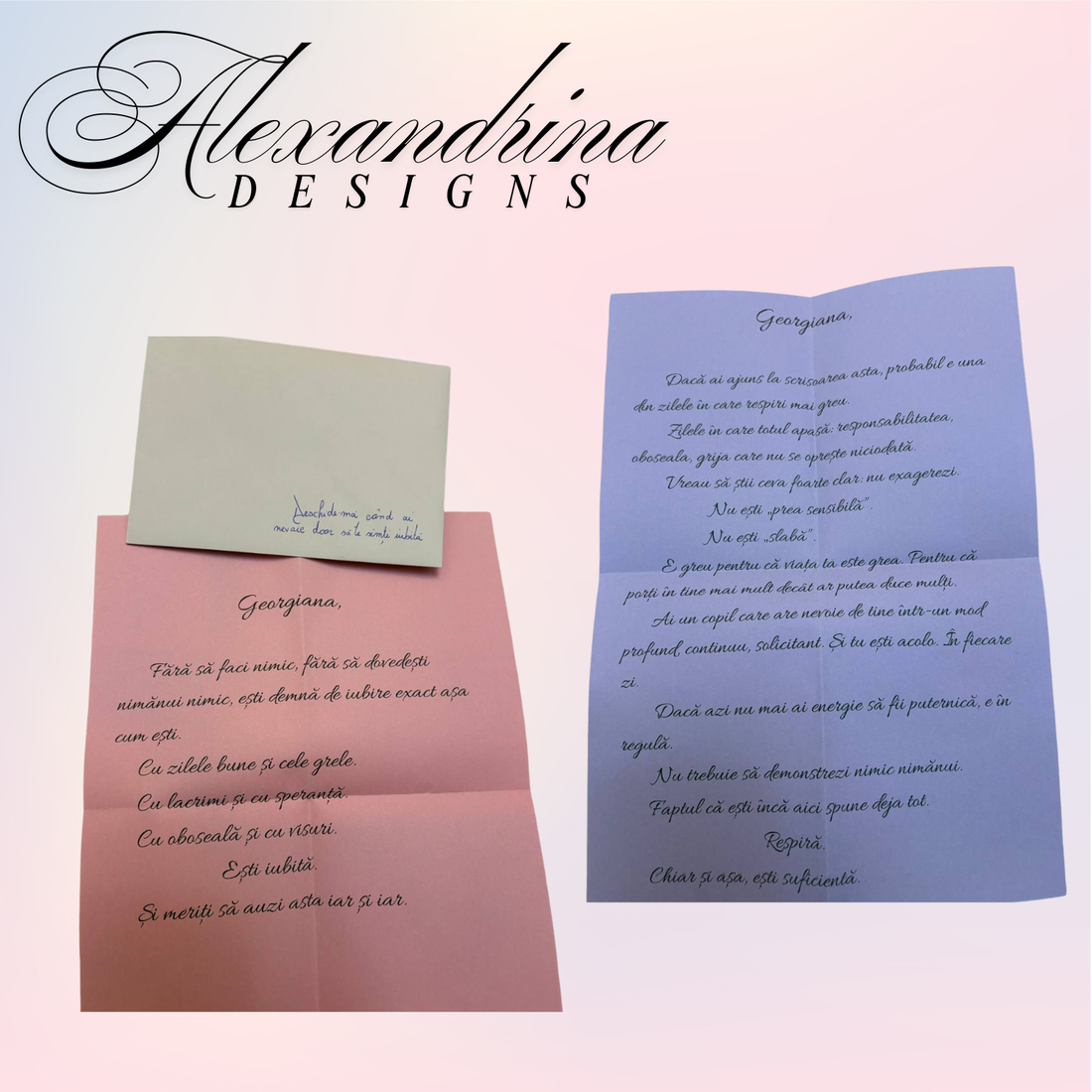 Cadou pentru Mame � Set 8 Scrisori de Încurajare pentru Momente Grele  - bijuterii - mărțișor - Artynos.ro