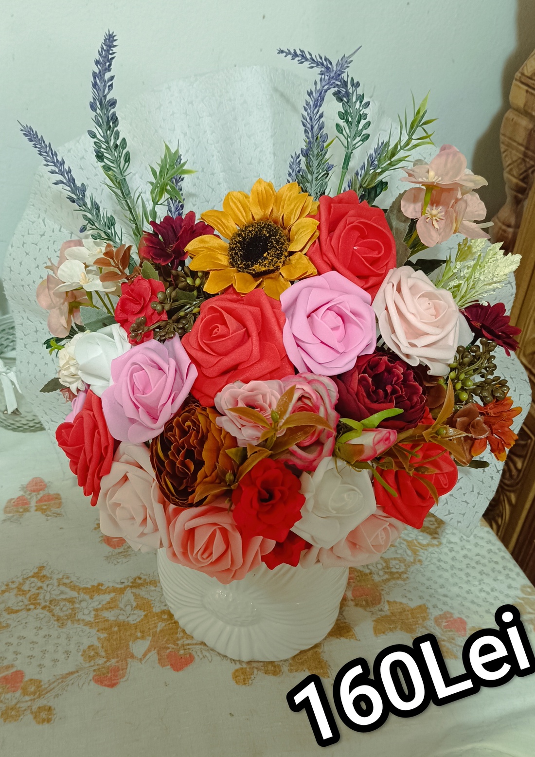 Ornament flori artificiale - casă & stil de viață - accesorii pentru decorat casa - suport de flori - accesorii florale - Artynos.ro