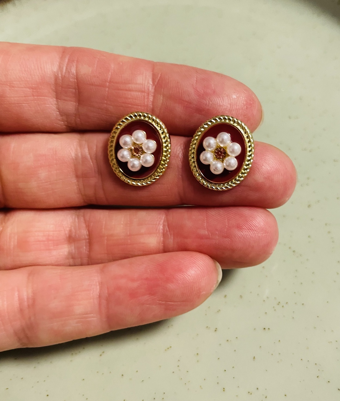 Cercei ovali vintage � eleganță cu suflet romantic  - accesorii nuntă - bijuterii mireasă - cercei mireasă - Artynos.ro