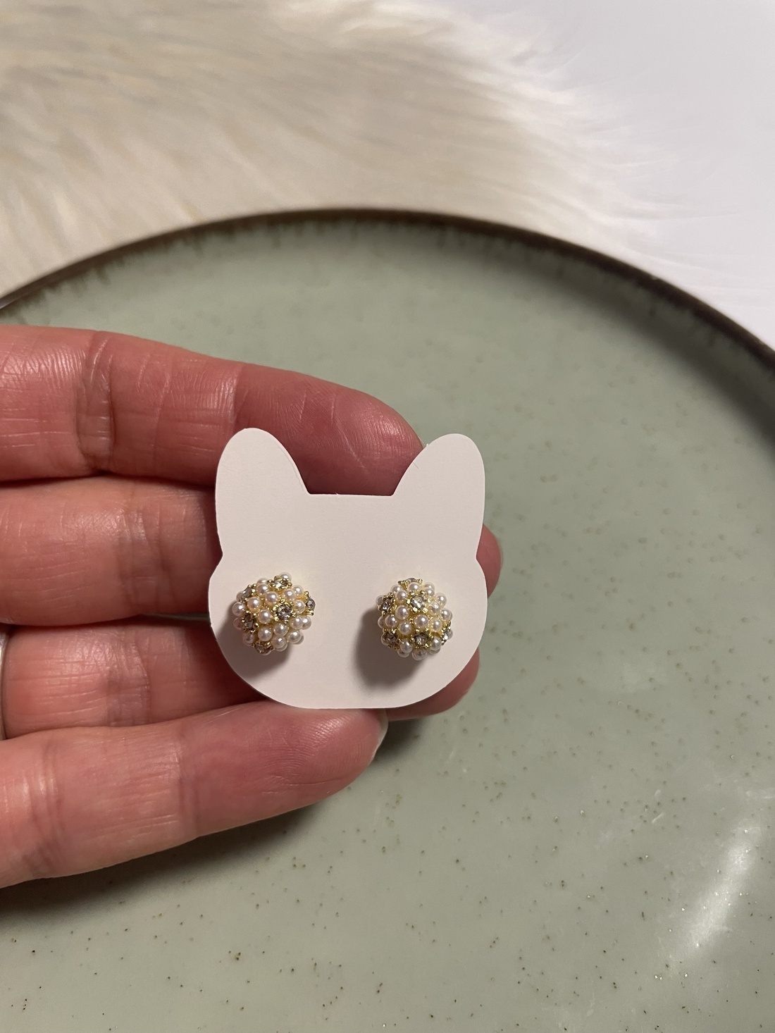 Cercei eleganț- perluțe - accesorii nuntă - bijuterii mireasă - cercei mireasă - Artynos.ro