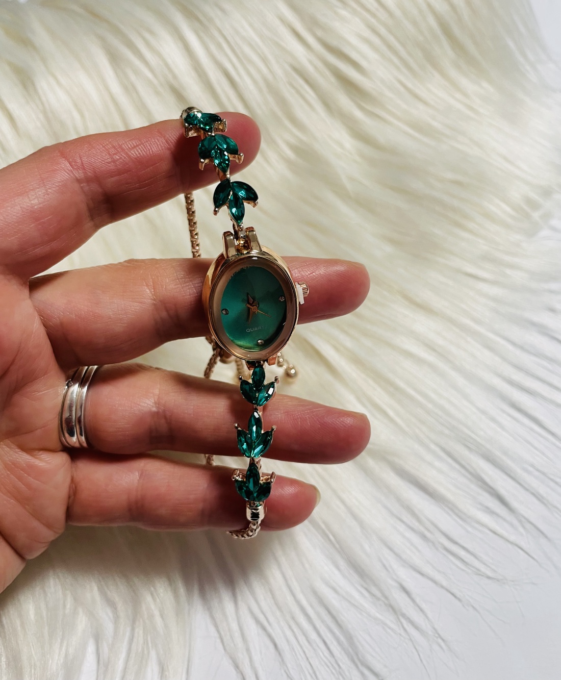Ceas - verde smarald - bijuterii - ceasuri și curele - ceasuri - Artynos.ro