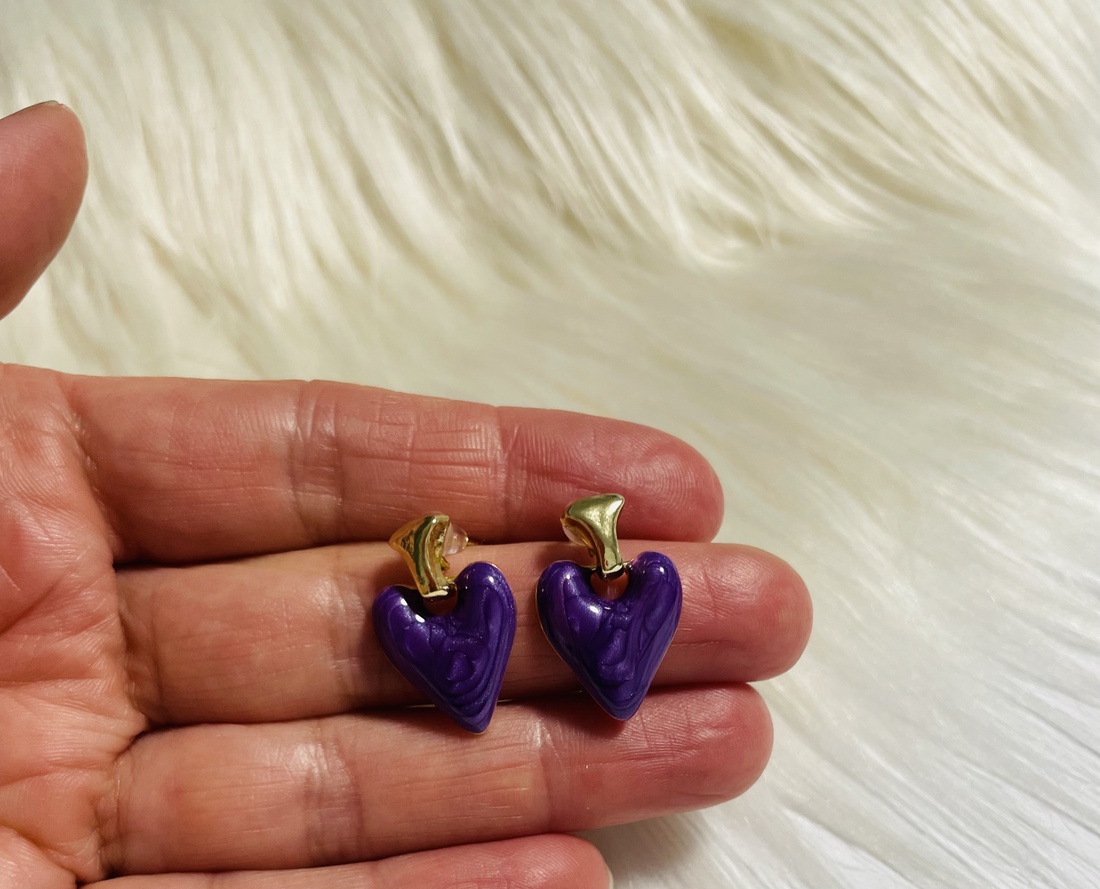 Cercei inimioara - accesorii nuntă - bijuterii mireasă - cercei mireasă - Artynos.ro