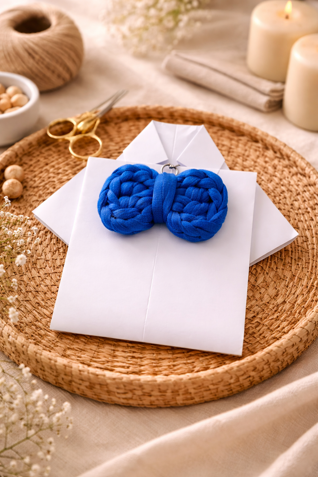 Breloc fundiță sub formă de papion - genți și portofele - accesorii genți - breloc - Artynos.ro