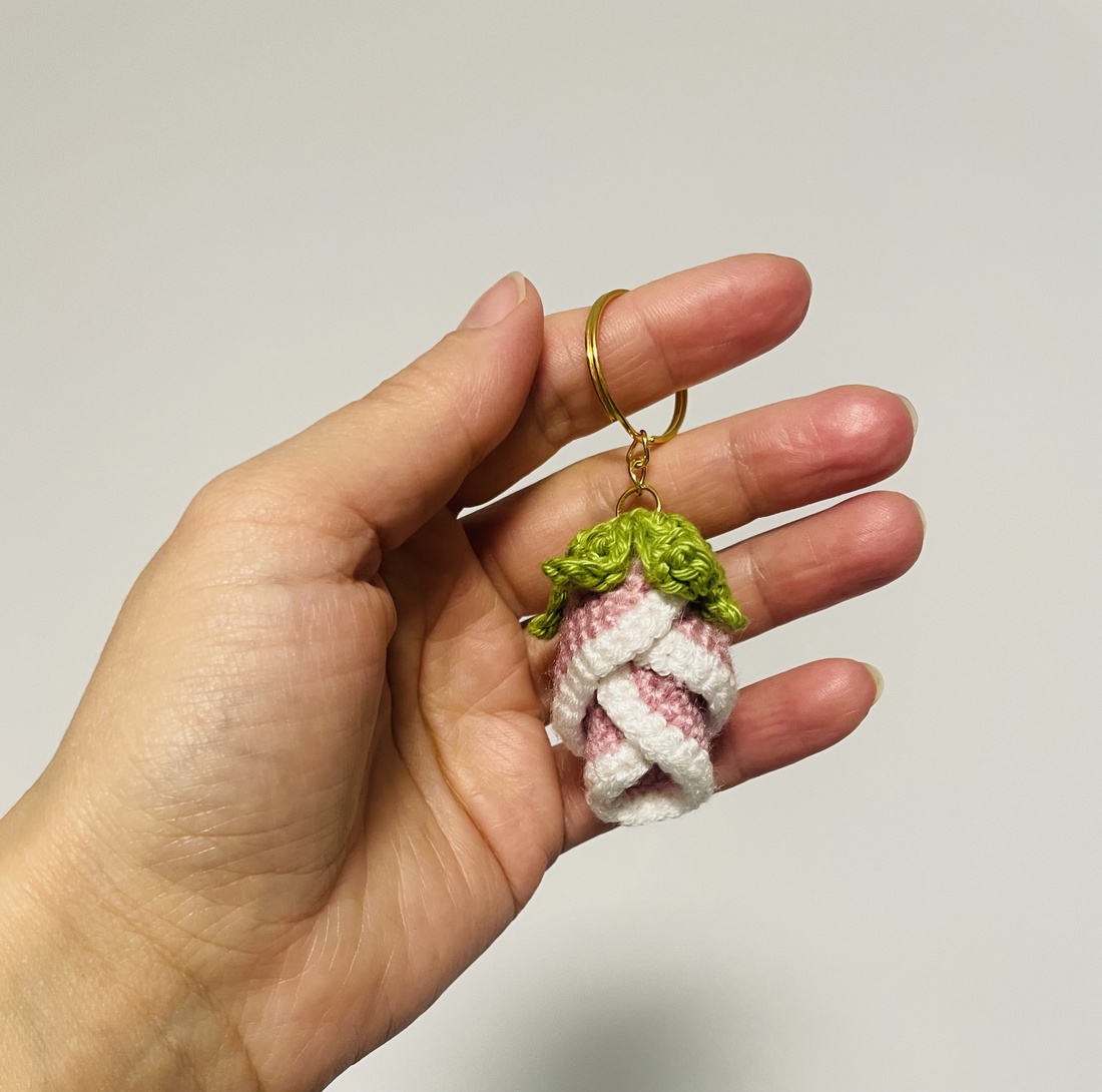 Breloc trandafir - genți și portofele - accesorii genți - breloc - Artynos.ro