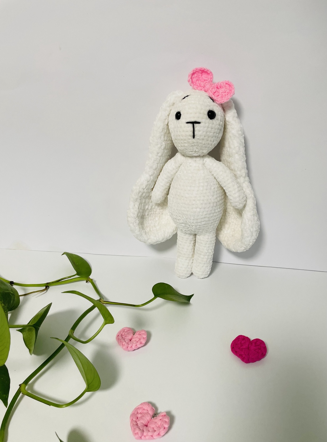 Iepuraș croșetat handmade � 27 cm - jucării și echipamente pentru copii - plușuri - iepure de pluș - Artynos.ro