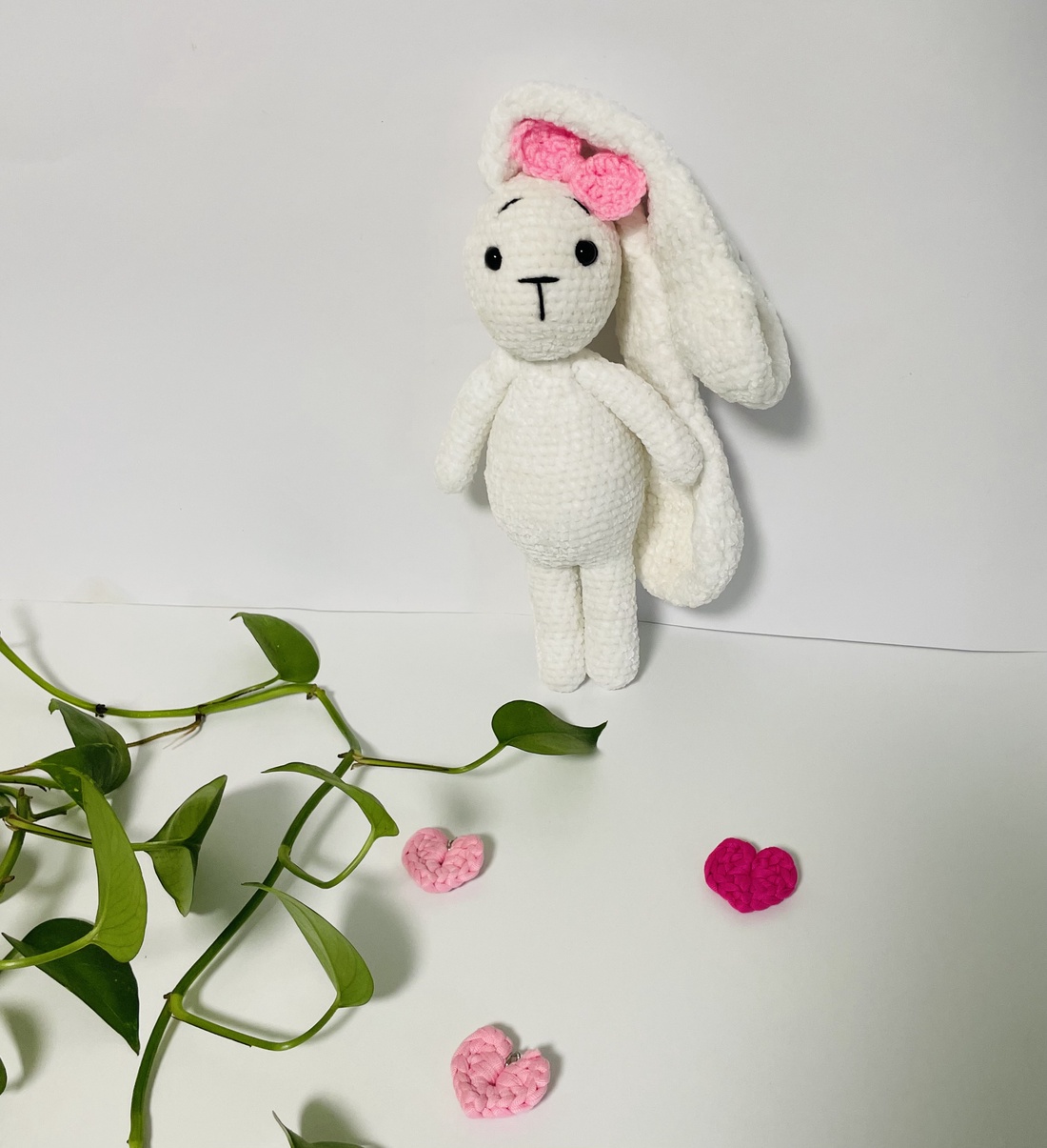 Iepuraș croșetat handmade � 27 cm - jucării și echipamente pentru copii - plușuri - iepure de pluș - Artynos.ro