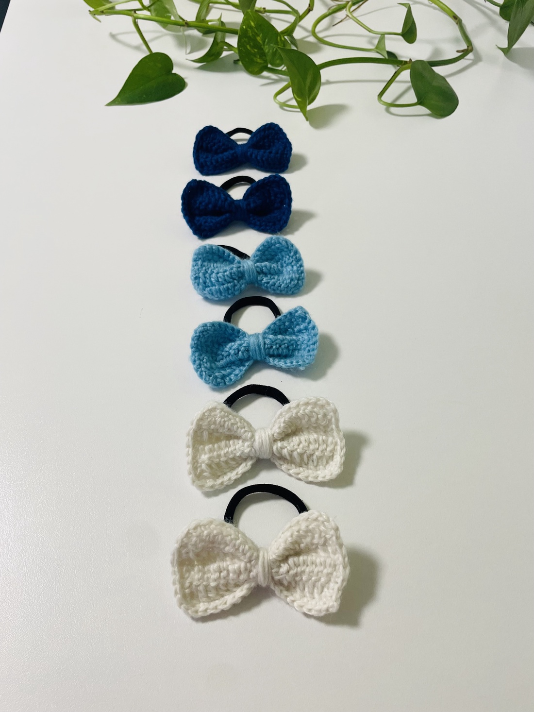 Set elasticuri handmade � rafinament în nuanțe clasice  - îmbrăcăminte și modă - accesorii păr - elastic de păr - Artynos.ro