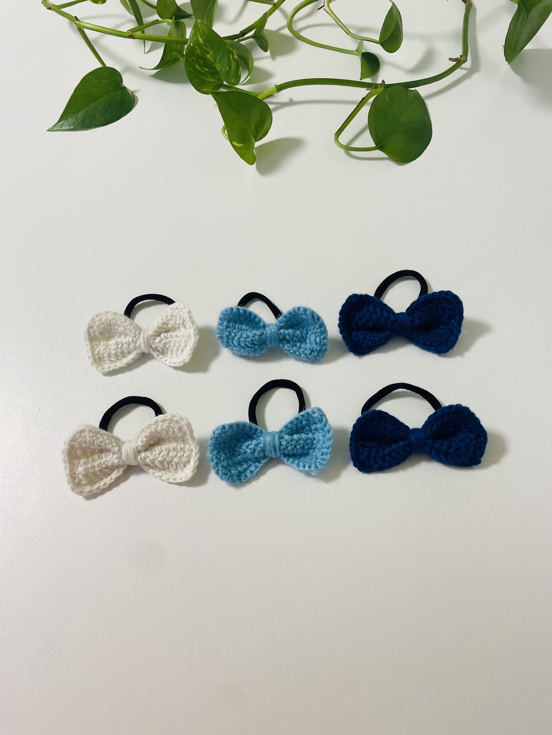 Set elasticuri handmade � rafinament în nuanțe clasice  - îmbrăcăminte și modă - accesorii păr - elastic de păr - Artynos.ro