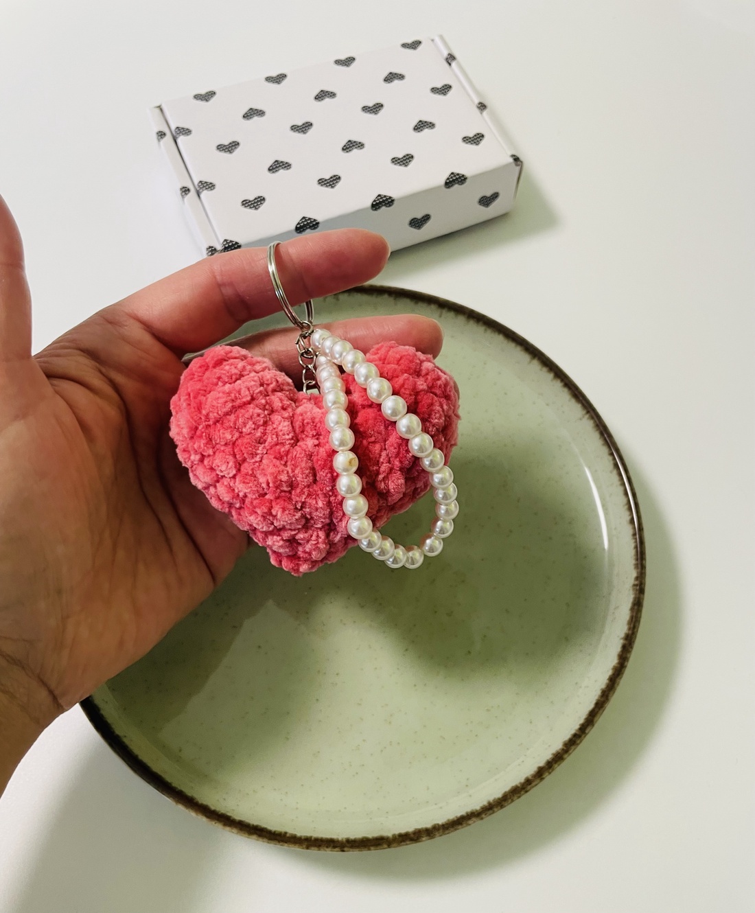 Breloc inimioara - genți și portofele - accesorii genți - breloc - Artynos.ro