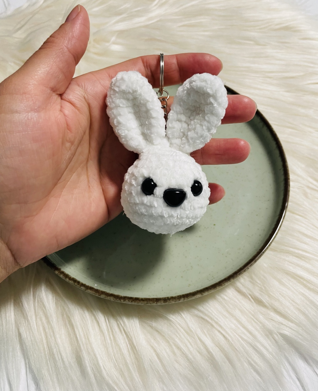 Breloc - iepuraș - genți și portofele - accesorii genți - breloc - Artynos.ro