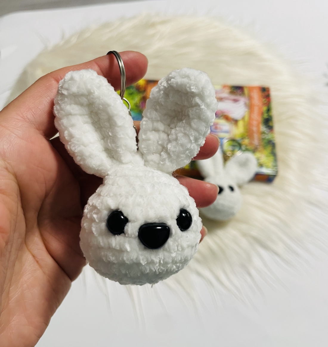 Breloc - iepuraș - genți și portofele - accesorii genți - breloc - Artynos.ro