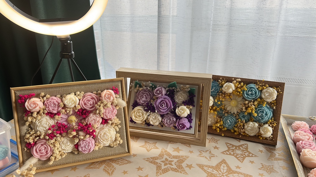 Tablou parfumat - lumanari parfumate  - casă & stil de viață - decorațiuni de casă - accesorii florale - buchete de flori - Artynos.ro