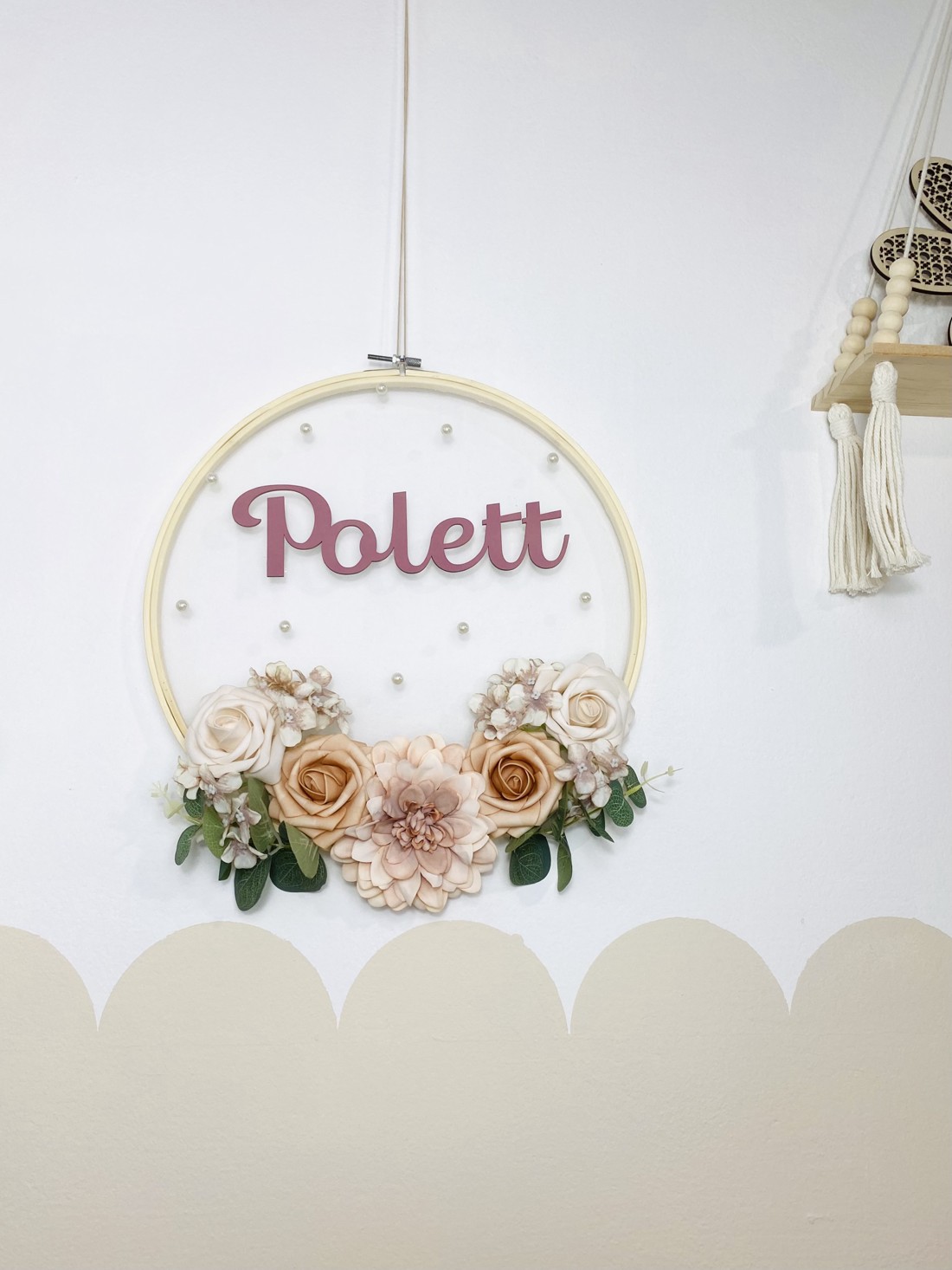 Decor de perete floral personalizat - girly - - Artynos.ro Decor de perete floral personalizat - girly - - Artynos.ro