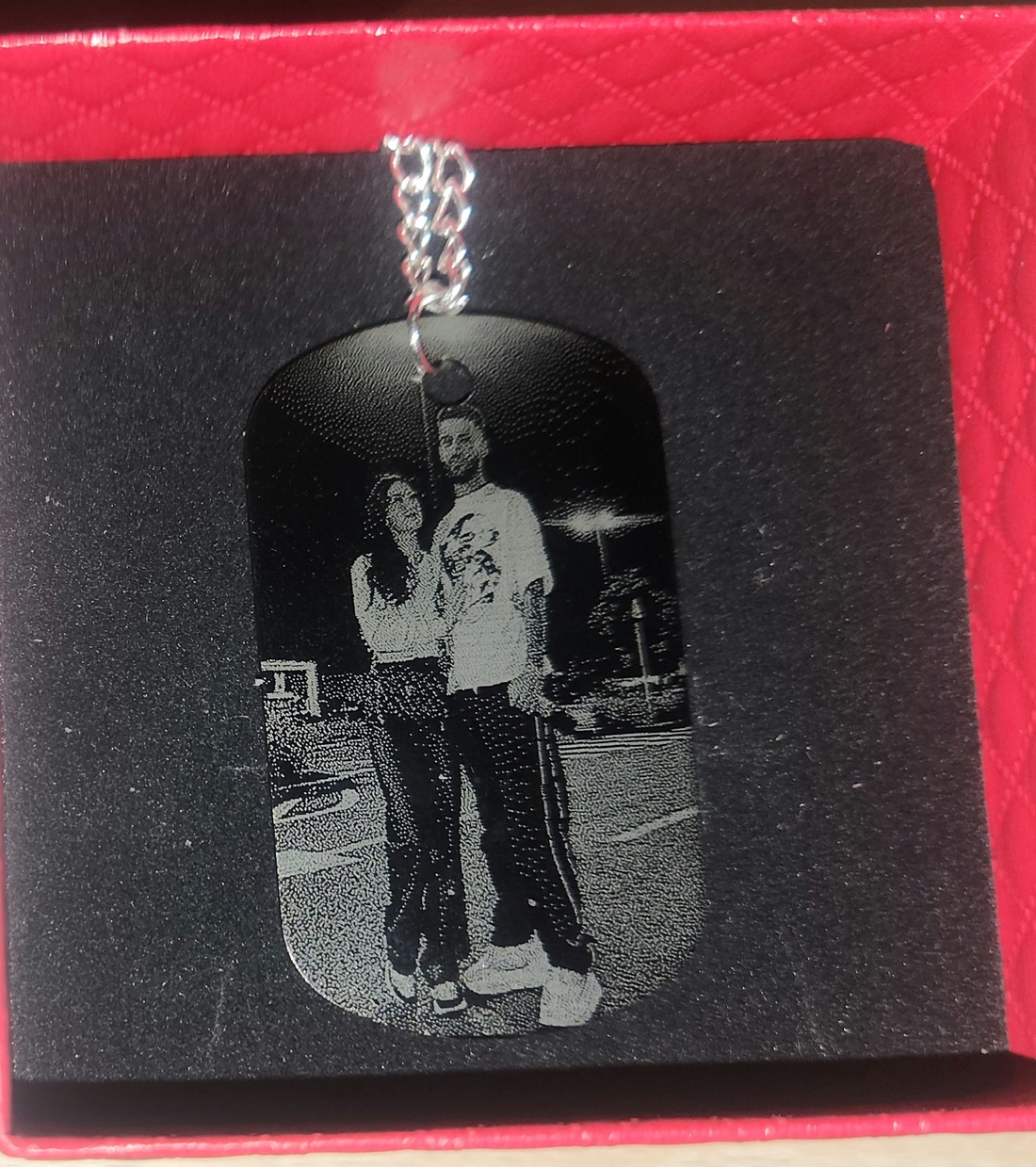 Lanț personalizat cu pandantiv tip Dog Tag - bijuterii - coliere - coliere cu pandative - Artynos.ro