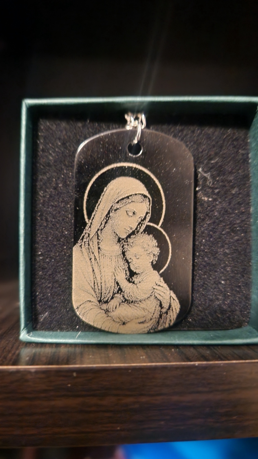 Lanț personalizat cu pandantiv tip Dog Tag - bijuterii - coliere - coliere cu pandative - Artynos.ro