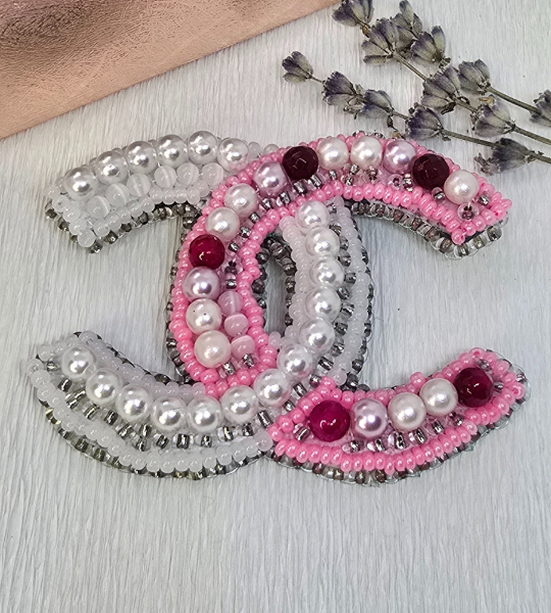 Broșă handmade  Double Charm Pin - bijuterii - broșă, insigne - insigne - Artynos.ro