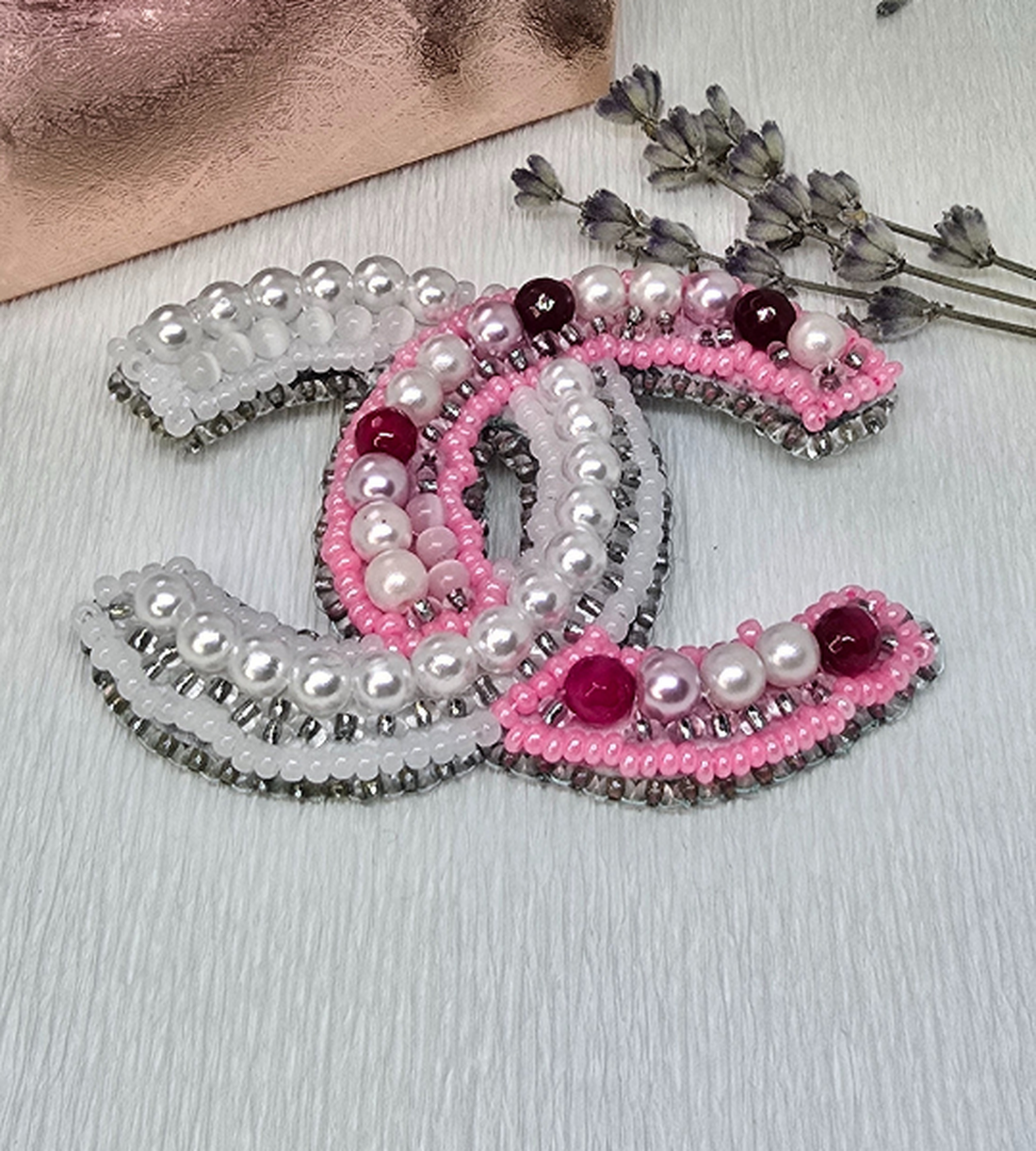 Broșă handmade  Double Charm Pin - bijuterii - broșă, insigne - insigne - Artynos.ro