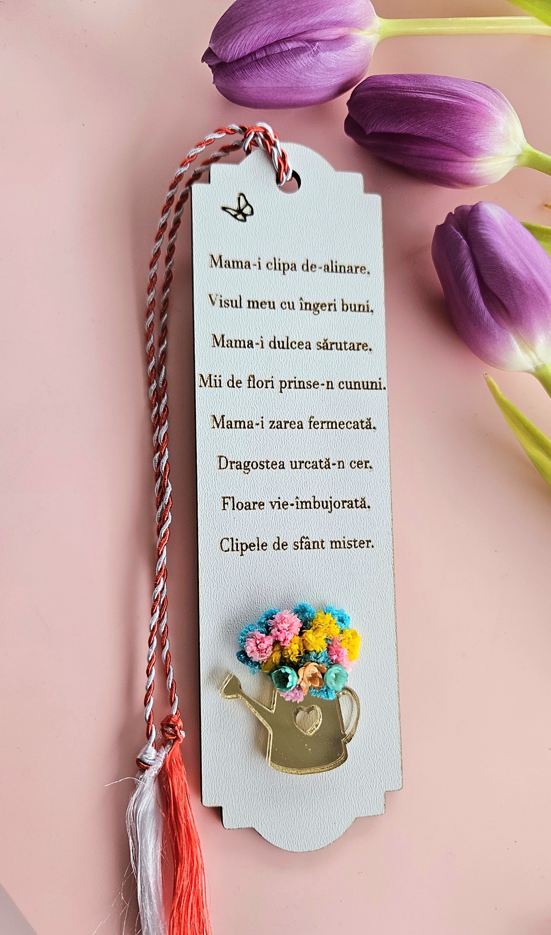 Mărțișor Semn de carte Poem pentru mama - bijuterii - mărțișor - Artynos.ro