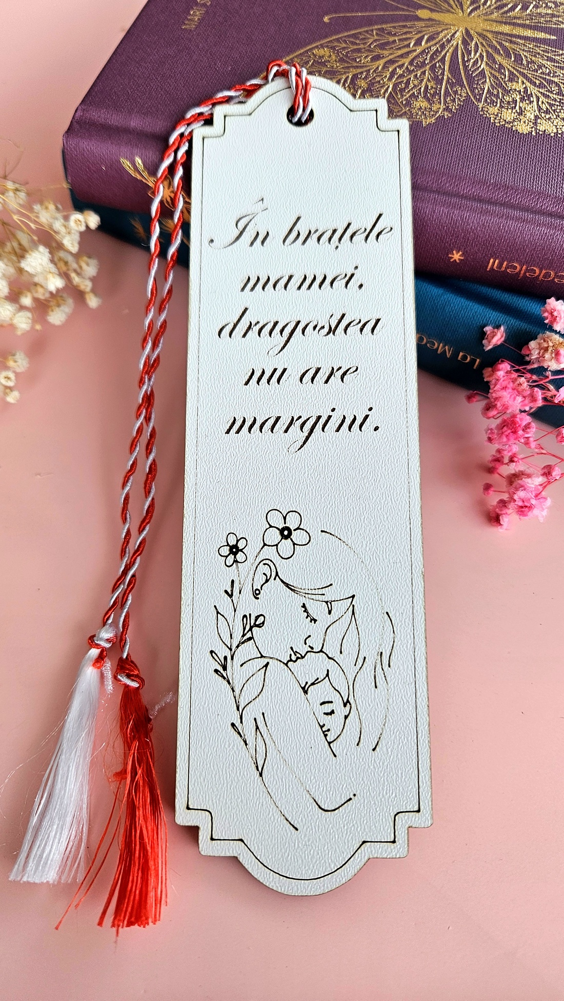 Mărțișor Semn de carte Mama - bijuterii - mărțișor - Artynos.ro