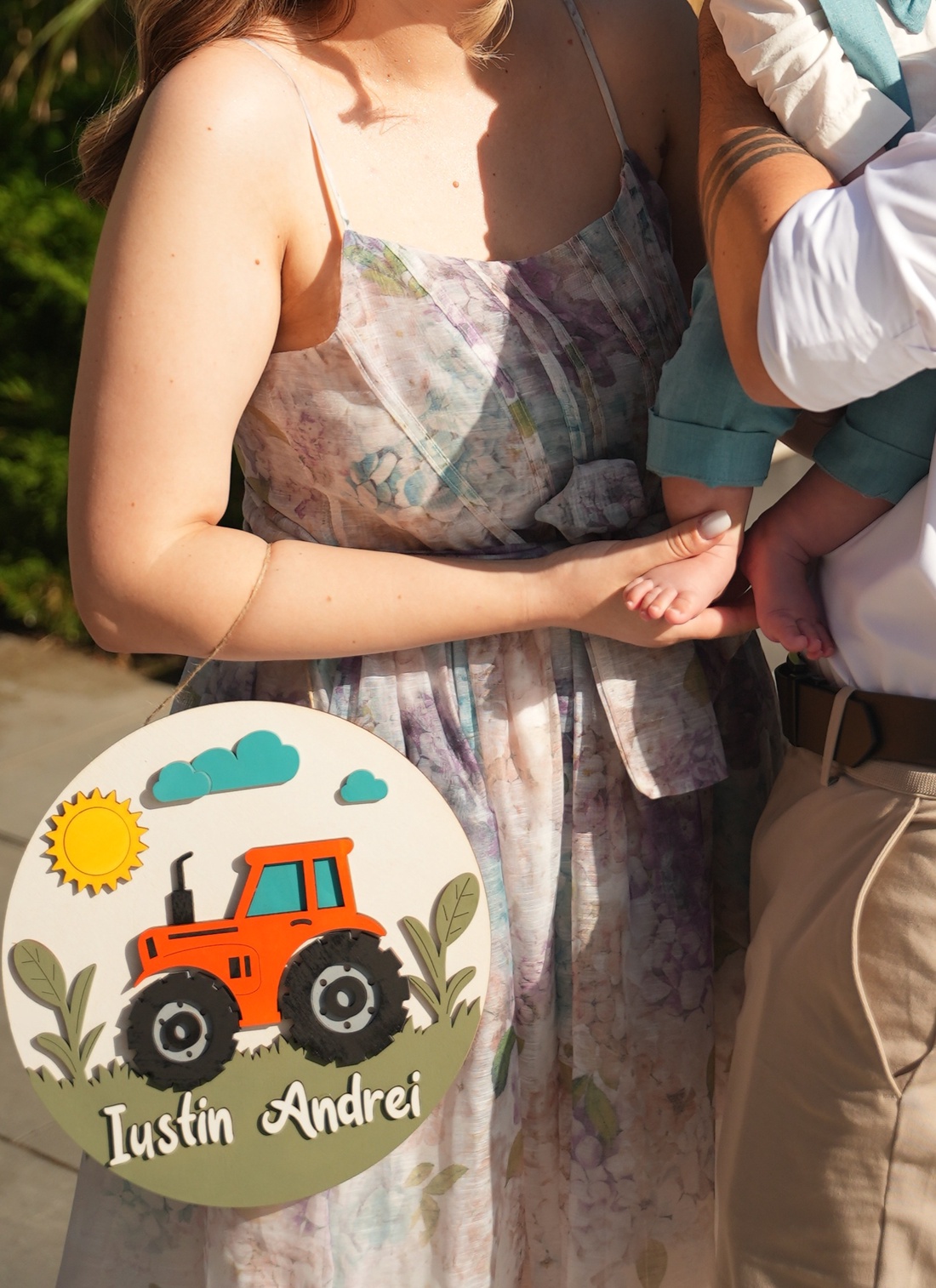 Plachetă decorativă cu nume - decor de sărbători - decorațiuni de paște - alte creații de paște - Artynos.ro