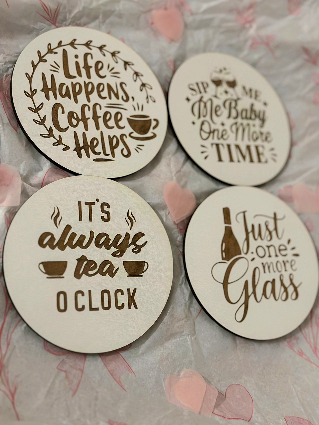 Coastere pahar personalizate - casă & stil de viață - decorațiuni de casă - decorațiuni de masă și rafturi - decorațiuni de masă - Artynos.ro