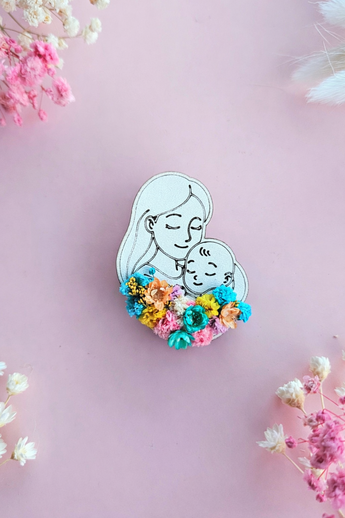 Broșă Mama  - bijuterii - broșe - Artynos.ro